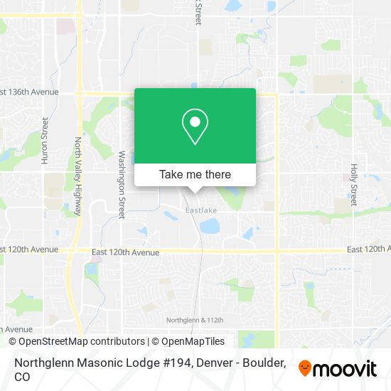Northglenn Masonic Lodge #194 map