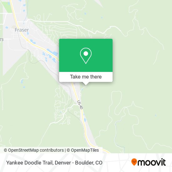 Mapa de Yankee Doodle Trail