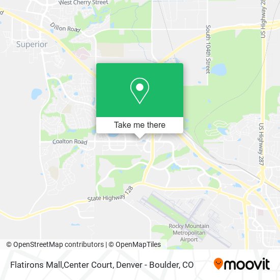 Flatirons Mall,Center Court map