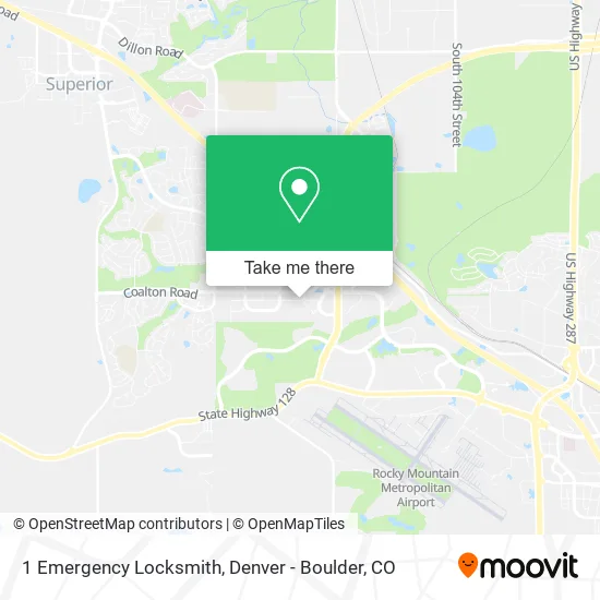 1 Emergency Locksmith map