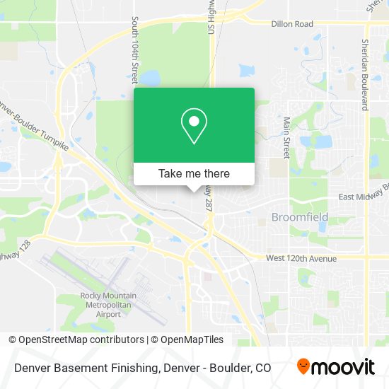Denver Basement Finishing map