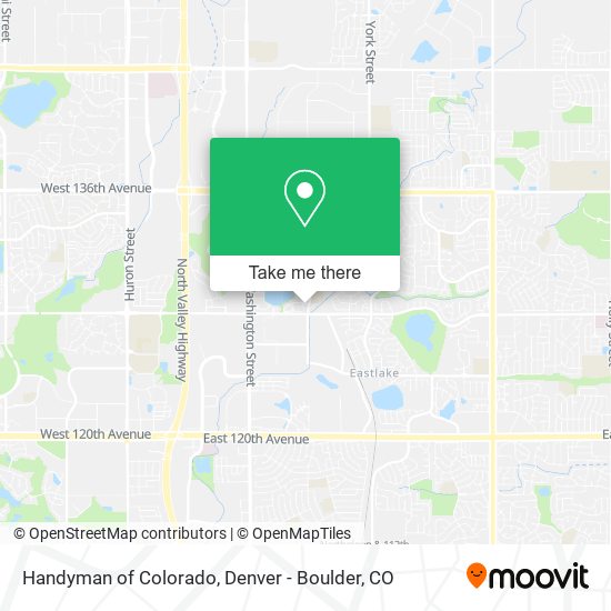 Handyman of Colorado map