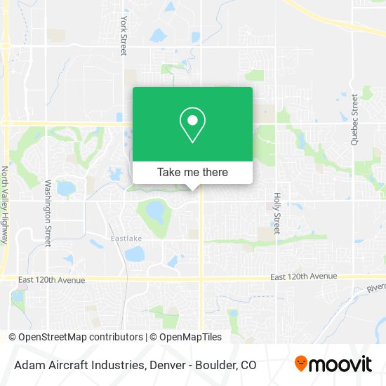Adam Aircraft Industries map
