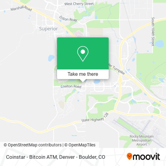 Mapa de Coinstar - Bitcoin ATM