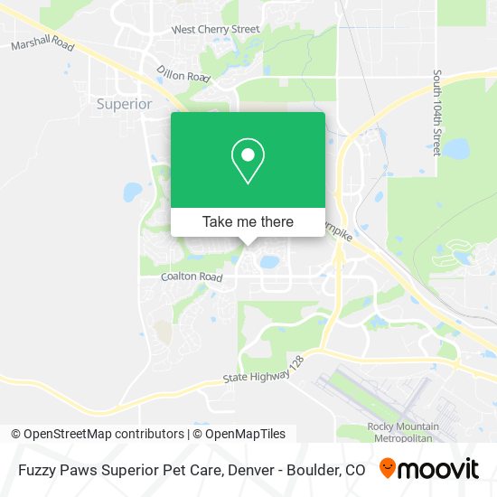 Fuzzy Paws Superior Pet Care map