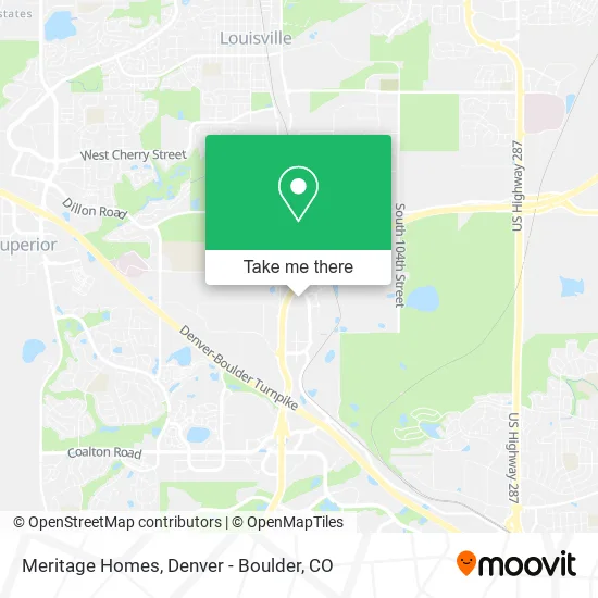 Meritage Homes map