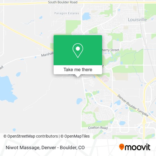 Mapa de Niwot Massage