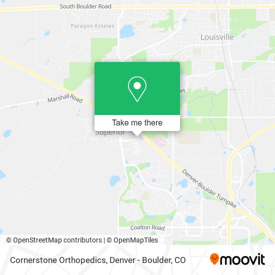 Cornerstone Orthopedics map