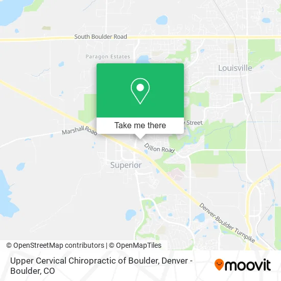 Upper Cervical Chiropractic of Boulder map