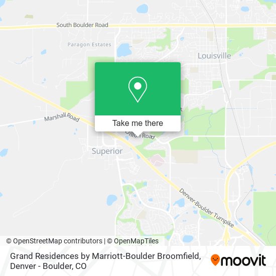 Mapa de Grand Residences by Marriott-Boulder Broomfield