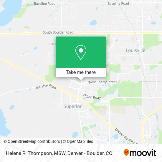 Helene R. Thompson, MSW map