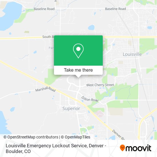 Louisville Emergency Lockout Service map