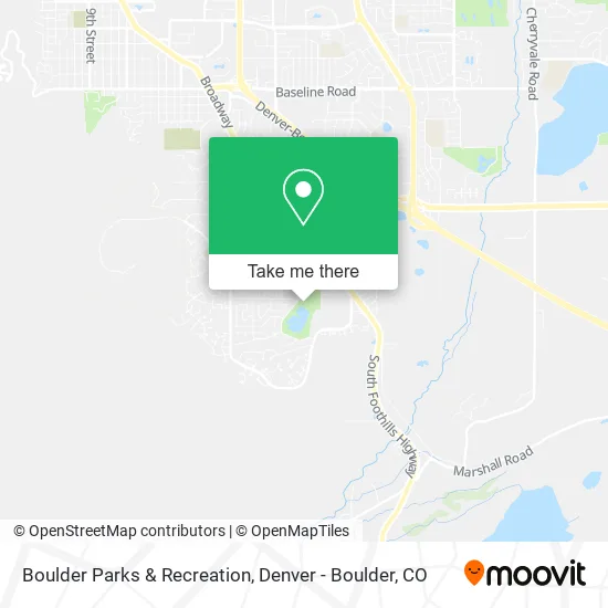 Boulder Parks & Recreation map