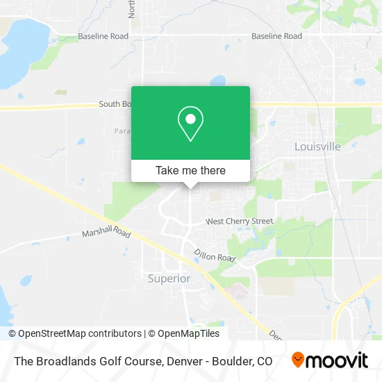 The Broadlands Golf Course map