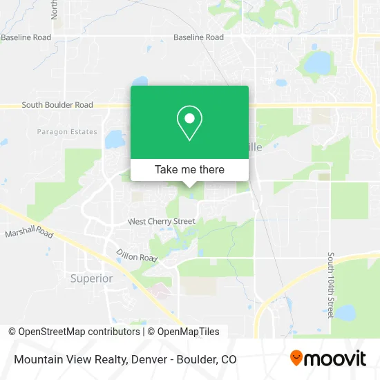 Mountain View Realty map