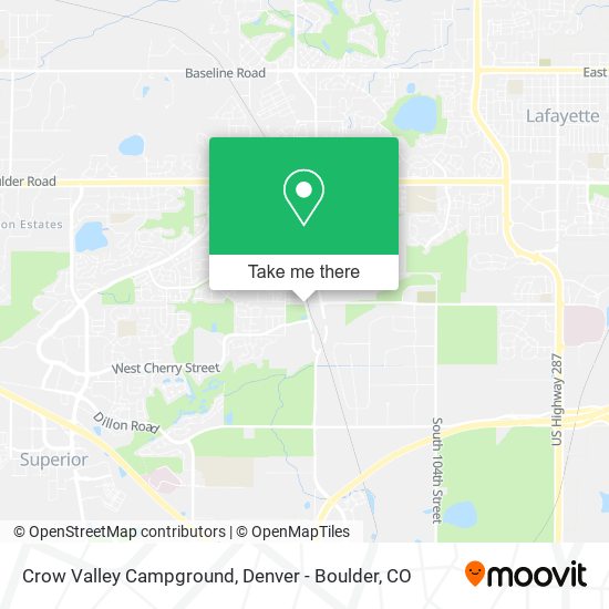 Mapa de Crow Valley Campground
