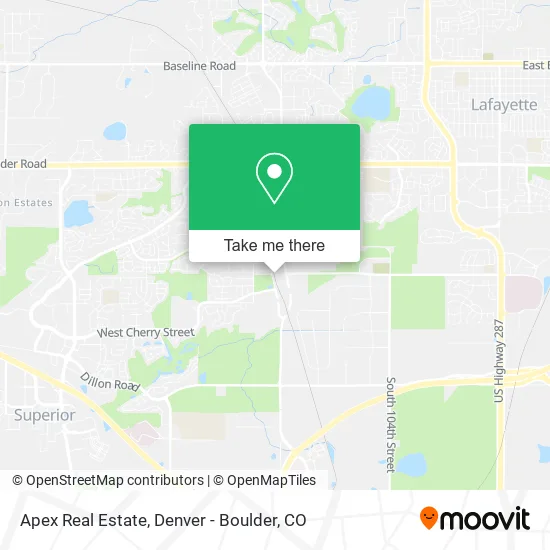Apex Real Estate map