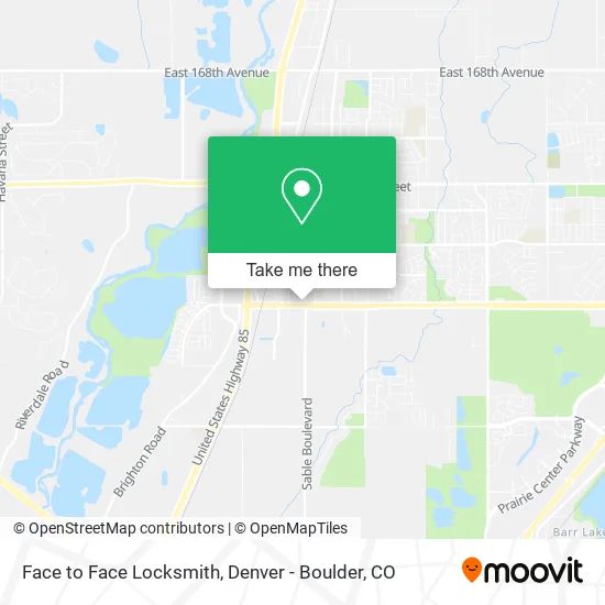 Face to Face Locksmith map