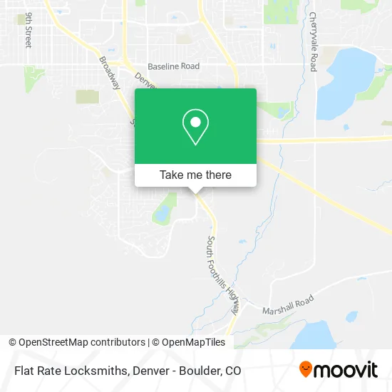 Flat Rate Locksmiths map