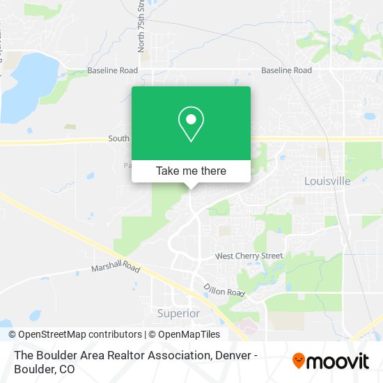 The Boulder Area Realtor Association map