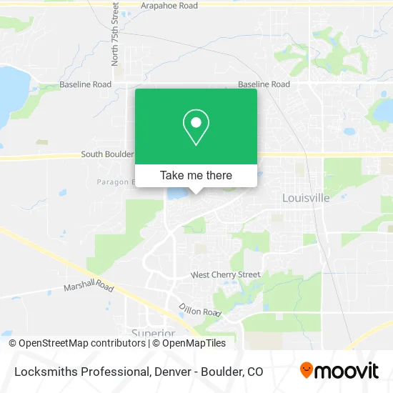 Locksmiths Professional map