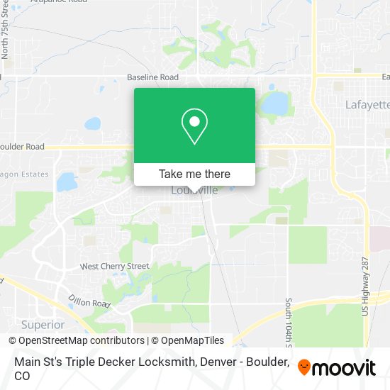 Main St's Triple Decker Locksmith map