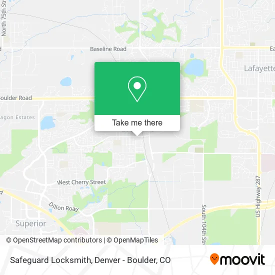 Safeguard Locksmith map