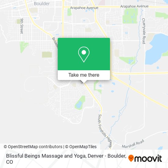 Blissful Beings Massage and Yoga map