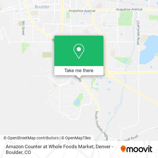 Amazon Counter at Whole Foods Market map