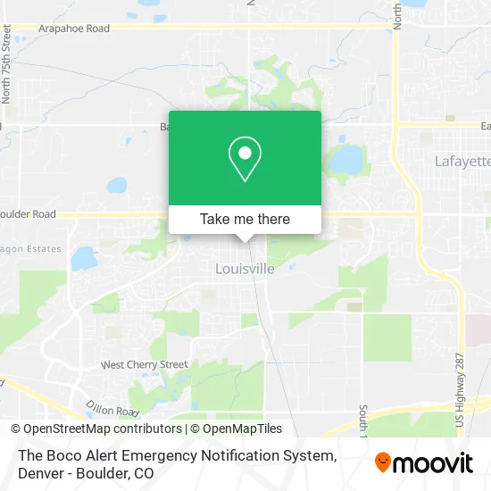 The Boco Alert Emergency Notification System map