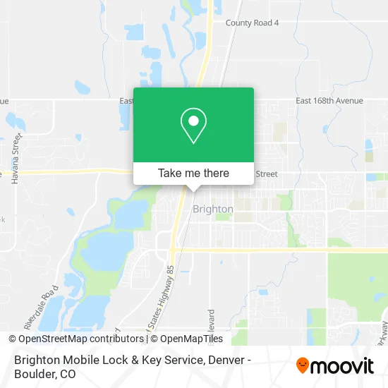 Brighton Mobile Lock & Key Service map