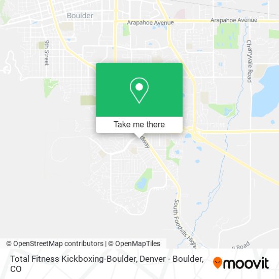 Mapa de Total Fitness Kickboxing-Boulder
