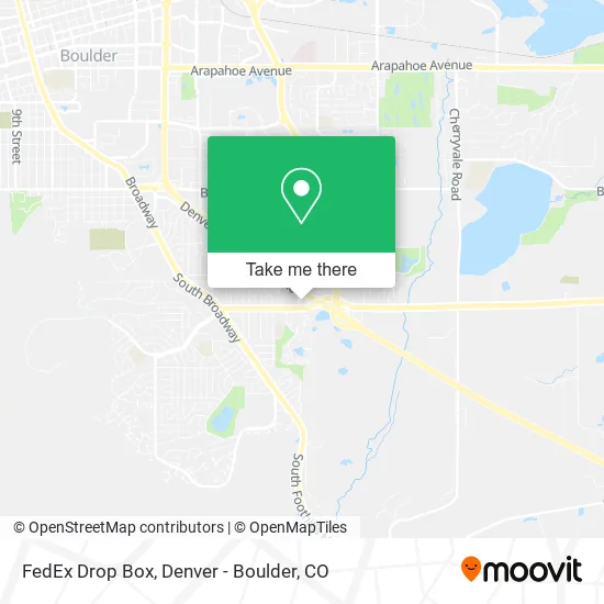 Mapa de FedEx Drop Box