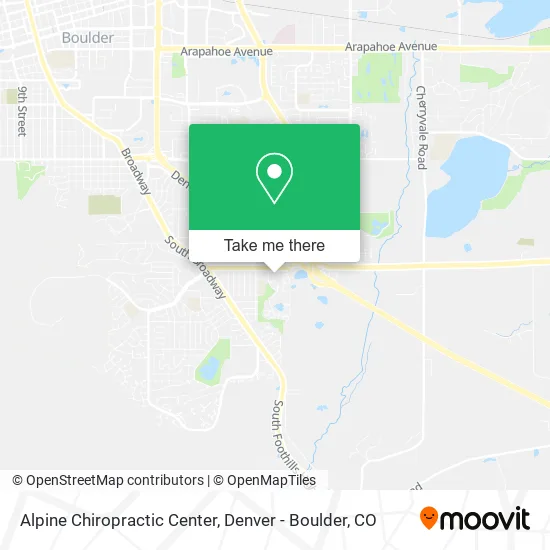 Alpine Chiropractic Center map