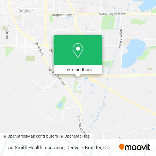 Mapa de Tad Smith Health Insurance