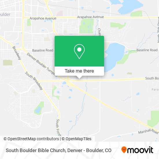 South Boulder Bible Church map