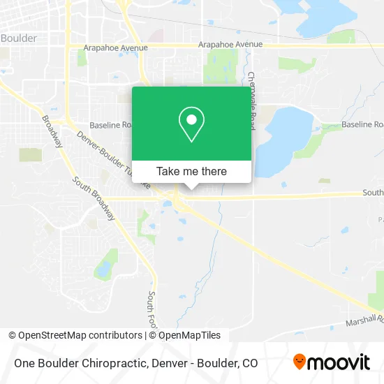 One Boulder Chiropractic map