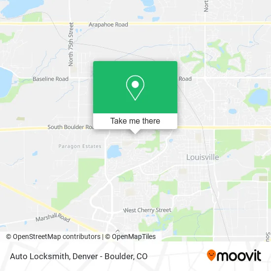 Auto Locksmith map