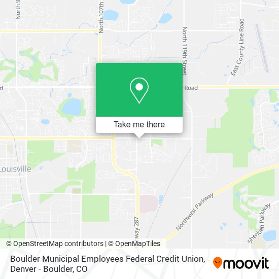 Boulder Municipal Employees Federal Credit Union map