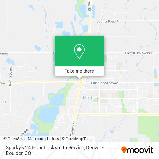 Mapa de Sparky's 24 Hour Locksmith Service
