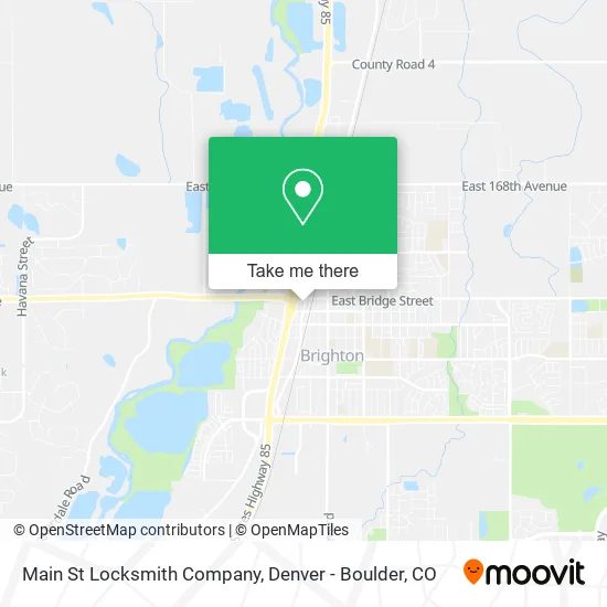 Main St Locksmith Company map