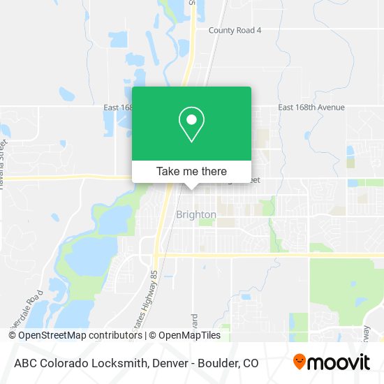 ABC Colorado Locksmith map