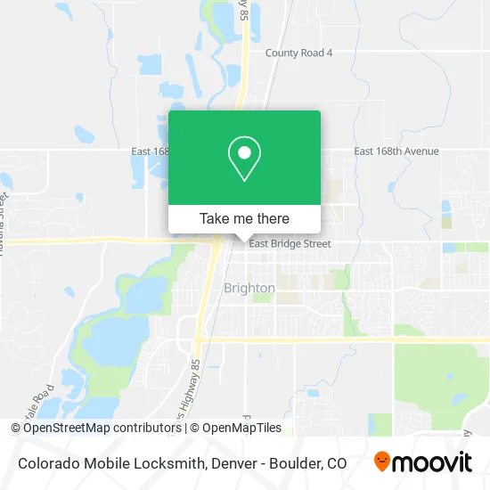 Colorado Mobile Locksmith map