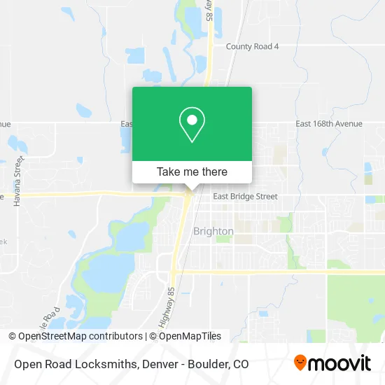 Open Road Locksmiths map