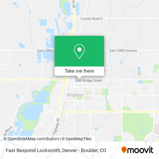Mapa de Fast Respond Locksmith