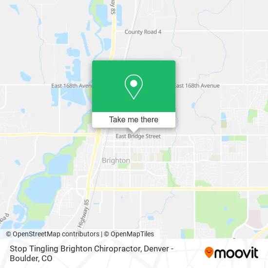 Stop Tingling Brighton Chiropractor map