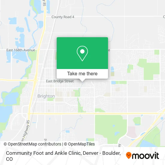 Community Foot and Ankle Clinic map