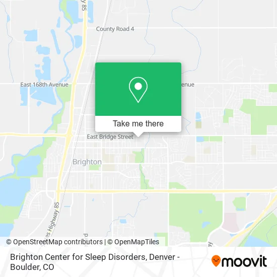 Brighton Center for Sleep Disorders map