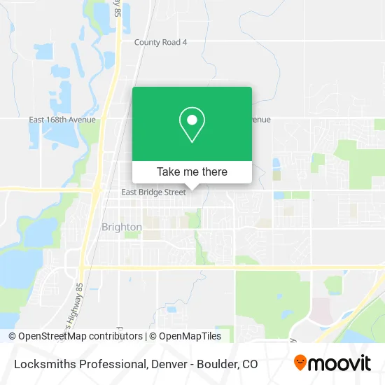 Locksmiths Professional map