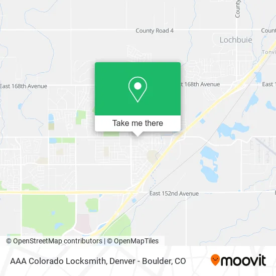 AAA Colorado Locksmith map